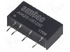 Convertor de tensiune, DC-DC, intrare 4,5...5,5V DC, iesire 15V DC, putere 2W, AIMTEC - AM2D-0515SZ