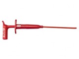 Clips de măsurare cu c&acirc;rlig roșie 1kV 190mm