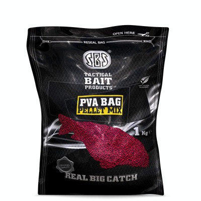 SBS - Mix de pelete pentru pungi PVA C1 (caramel + aluna tigrata) - 1kg foto