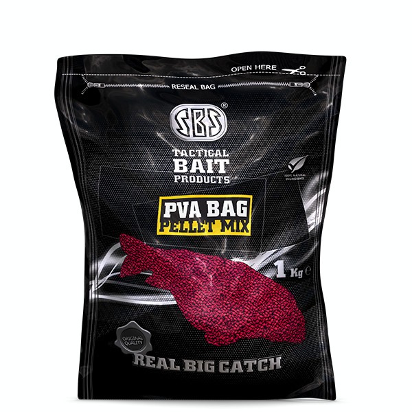 SBS - Mix de pelete pentru pungi PVA C1 (caramel + aluna tigrata) - 1kg