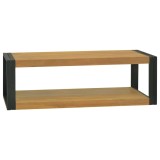 Cumpara ieftin Dulap de baie suspendat, 110x45x35 cm, lemn masiv de tec