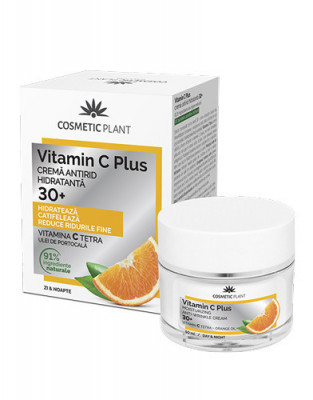 Crema antirid hidratanta 30+ Vitamin C Plus, 50ml, Cosmetic Plant foto