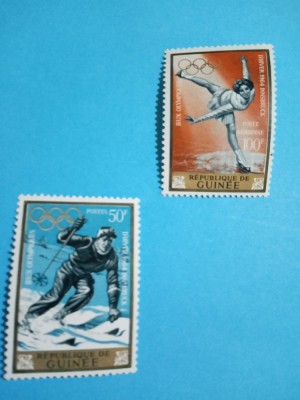 GUINEA, INNSBRUCK - 2 VALORI MNH foto