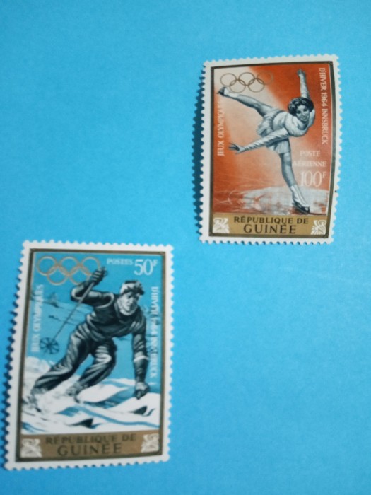 GUINEA, INNSBRUCK - 2 VALORI MNH