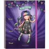 Caiet mecanic A4 cu elastic si separatoare Gorjuss - Up and Away