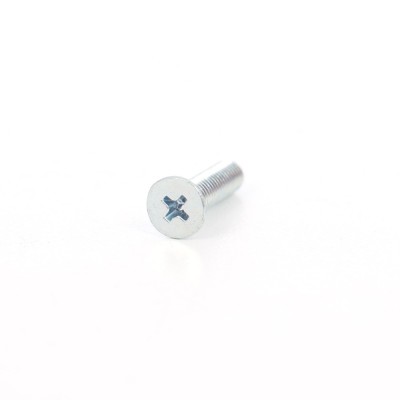 Surub cu cap inecat, cruce, PH2, otel, zincat alb, M5 x 20 mm foto