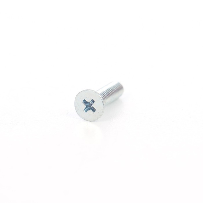 Surub cu cap inecat, cruce, PH2, otel, zincat alb, M5 x 20 mm
