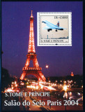 SAO TOME 2004 AVIATIE EXPOZITIA DIN PARIS, Nestampilat