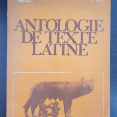 ANTOLOGIE DE TEXTE LATINE