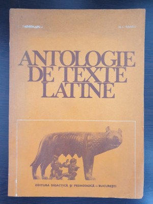 ANTOLOGIE DE TEXTE LATINE foto