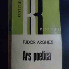 Ars Poetica - Tudor Arghezi ,545134