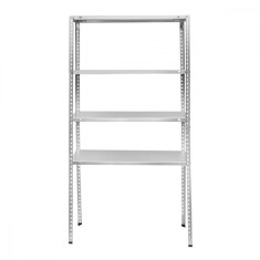 Raft metalic cu 4 polite, 147x75x30cm, 45kg/polita, montaj cu suruburi, galvanizat
