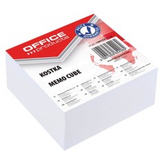 Rezerva Cub Hartie Autoadeziva, 8.5x8.5 cm, 400 File/Set, Culoare Alba, Rezerve Cub Hartie OFFICE Products, Bloc Notite Adezive, Cuburi Autoadezive, N foto