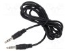 Cablu audio Jack 3,5mm stereo 3m negru VCOM