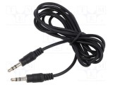 Cablu Jack 3,5mm 3pin 5m negru PVC VCOM