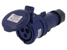 Conector Alimentare AC Trifazat Soclu Mama 16A 380/415V foto