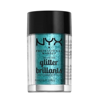 Sclipici pentru fata si corp, NYX, Glitter, 03 Teal, 2.5 g foto