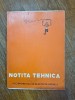 Notita tehnica a echipamentului de injectie de marime A - Mefin Sinaia, 1972 / R2P5F, 1981, Alta editura, Carti automobile