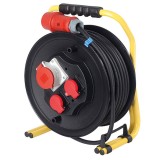Cumpara ieftin Tambur de cablu 20m 5x2.5 trifazic CEE cu siguranta, profesional IP44, As Schwabe
