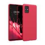 Husa Kwmobile pentru Samsung Galaxy A51, Roz, Silicon, KWM000010YZ047C, Carcasa