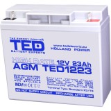 Acumulator AGM VRLA TED Electric 12V 23Ah