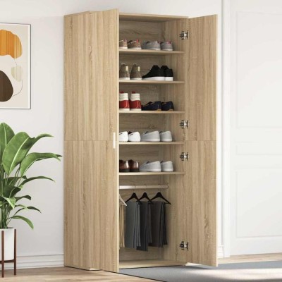 vidaXL Cabinet pentru Pantofi Sonoma Oak 80x39x180 cm Lemn prelucrat foto