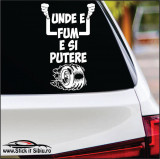 Unde E Fum, E Si Putere &ndash; Stickere Auto