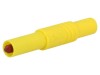 Conector Mufa Banana HIRSCHMANN 4mm 24A, Montare pe Cablu, Tip Filet, Galben