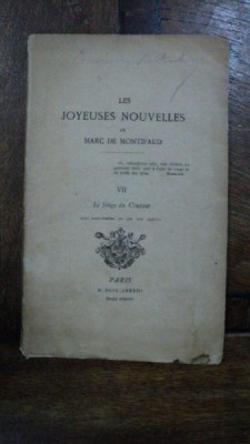 Les Joyeuses Nouvelles, Vestile bune, Marc Montifaud, Paris 1883 foto