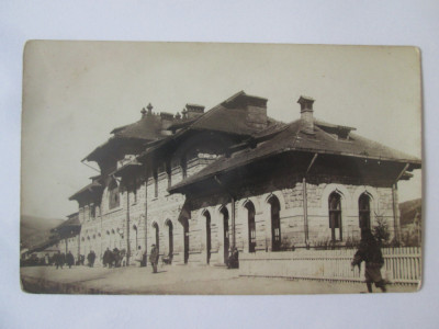 Piatra Neamț:Gara,carte poș.foto scrisă 1935 foto