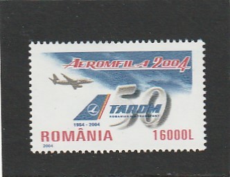 ROMANIA 2004 LP 1646 TAROM - 50 DE ANI EXISTENTA SERIE MNH NESTAMPILAT foto