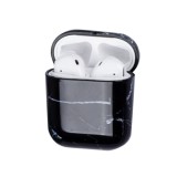 Husa AirPods cu Inel Prindere Marble Negru, Flippy