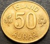 Moneda 50 AURAR - ISLANDA, anul 1969 *cod 3149 = UNC, Europa