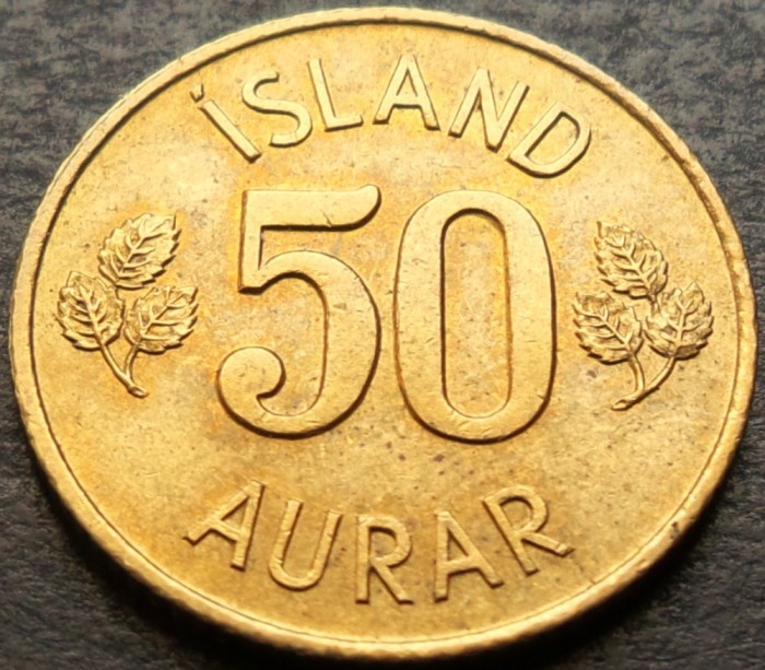 Moneda 50 AURAR - ISLANDA, anul 1969 *cod 3149 = UNC