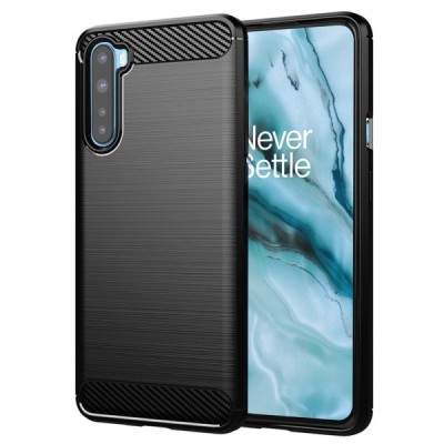 Husa pentru OnePlus Nord, Techsuit, Carbon, Neagra foto