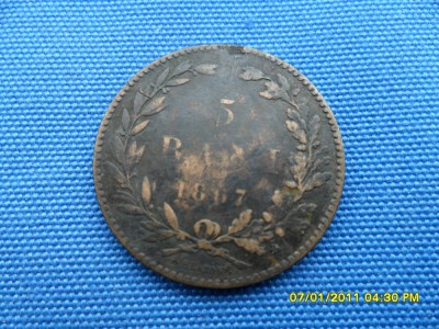 5 BANI 1867- HEATON foto