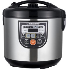 Multicooker EKG011, Plastic/Otel inoxidabil, 5 L, 860 W, Negru/Argintiu