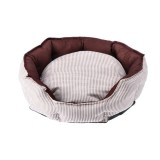Cumpara ieftin Culcus animale textil maro alb 56 x 47 x 19 cm