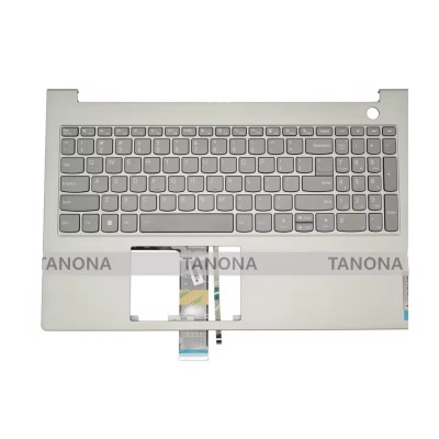 Carcasa superioara cu tastatura palmrest Laptop, Lenovo, ThinkBook 15 G2 ITL Type 20VE, 5CB1B34951, ilumianta, mineral grey, layout US foto