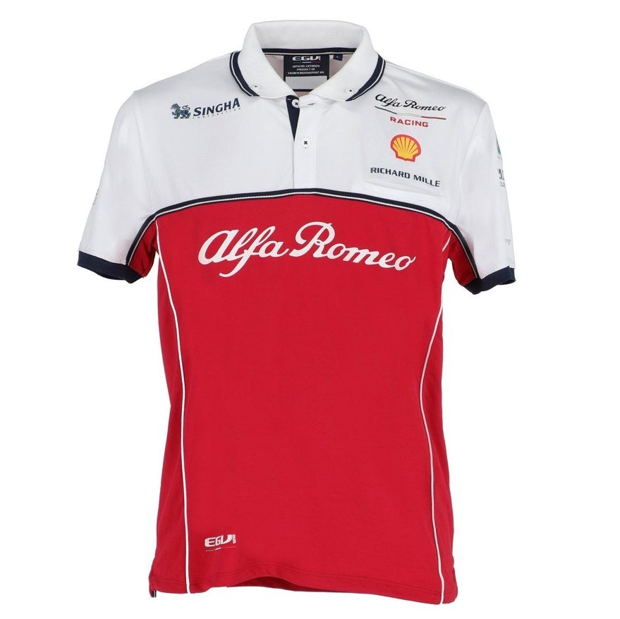 Tricou Barbatesc Polo Oe Alfa Romeo F1 Racing Team Alb / Rosu Marimea XL  6002350710 | Okazii.ro