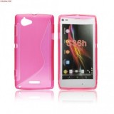 Husa Silicon S-Line Roz Sony Xperia L (S36H) Protectie Telefon