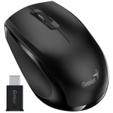 Mouse Genius NX-8006S 31030036400 wireless 2.4GHz optic 1200dpi butoane scroll 3 1 USB-C negru