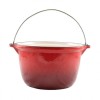 Ceaun Fonta Emailat Perfect Home, 3L, Rosu/Crem, Diametru 22cm, Tuci Fonta