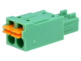 Regletă de conexiuni deconectabilă 2 piste 3,5mm drept