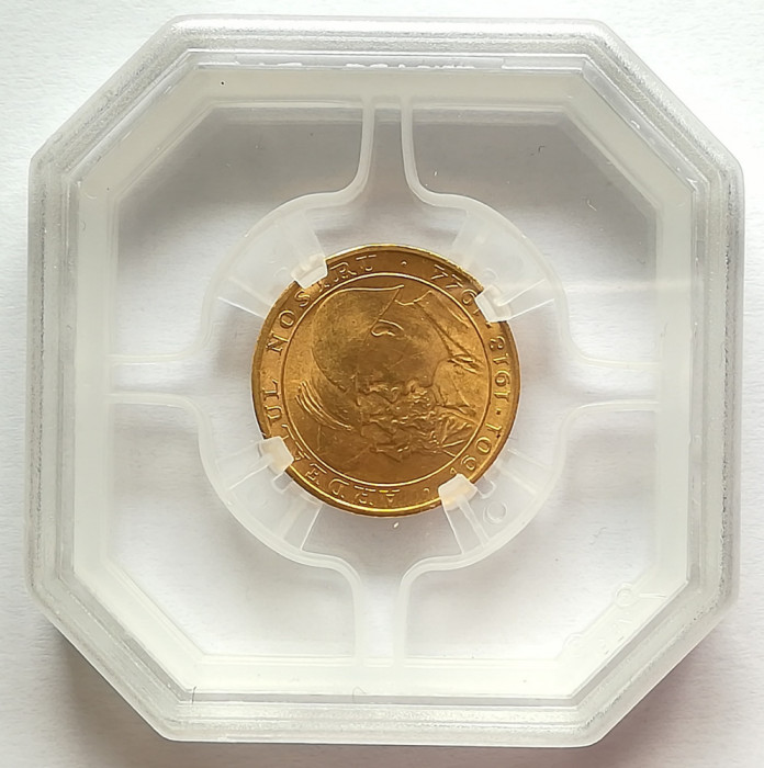 Moneda aur Ardealul Nostru 20 lei 1944 , certificata , gradata cu MS 63