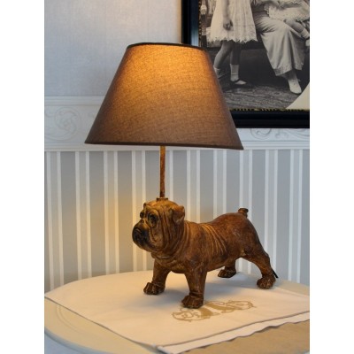 Lampa de masa cu un buldog CW044 foto