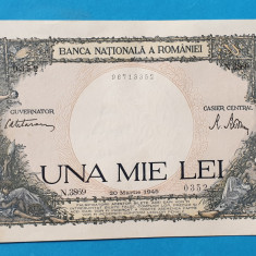 1.000 - 1000 - UNA MIE Lei Martie 1945 bancnota SUPERBA