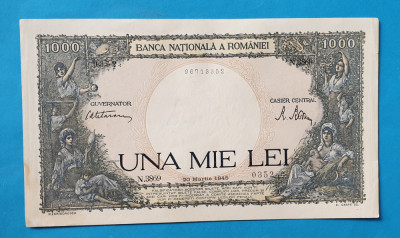 1.000 - 1000 - UNA MIE Lei Martie 1945 bancnota SUPERBA foto