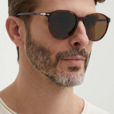 Persol ochelari de soare barbati, culoarea maro, 0PO3350S
