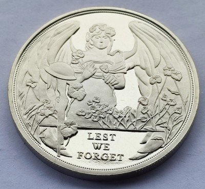 426. Moneda Gibraltar 1 crown 2017 (Battle of Ypres Centenary) foto